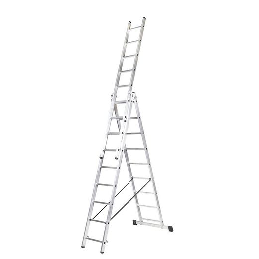 Escalera Transf. Aluminio 3x9 Peldaños