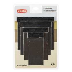 Espatula Carrocero Acero  4 Piezas Ratio