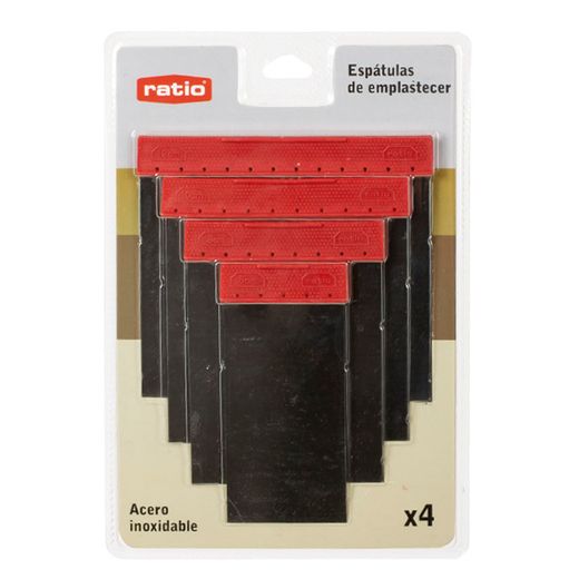 Espatula Carrocero Inox. 4 Piezas Ratio