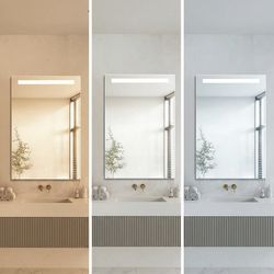 Espejo Baño Led Rectangular 12W.60X80Cm.
