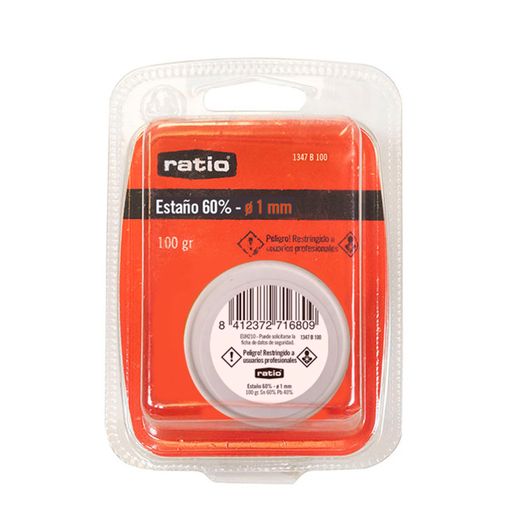 Bobina Estaño 60% 1mm 100gr