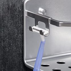 Estante Baño Aluminio Rectangular Moon