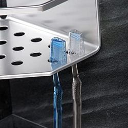 Estante Baño Aluminio Rectangular Moon