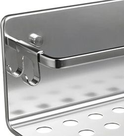 Estante Baño Aluminio Rectangular Moon