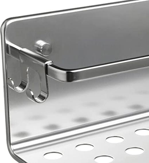 Estante Baño Aluminio Rectangular Moon