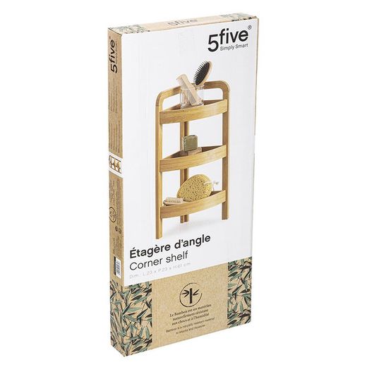 Estantería Rinconera 5five Bambú