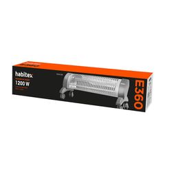Estufa Cuarzo E360 Habitex Con Ruedas 1.200 W