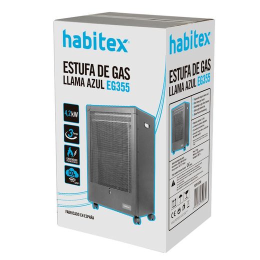 Estufa De Gas Llama Libre Habitex Eg355