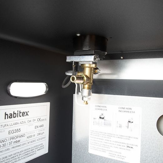 Estufa De Gas Llama Libre Habitex Eg355