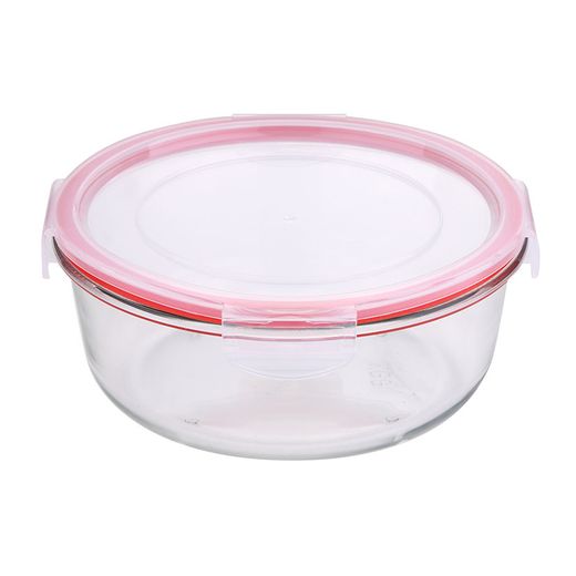 Taper Fiambrera Hermética Redonda 1200ml Cristal Toledo