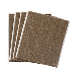 Fieltro Adhes. 100x85 Marron Bl.4 Piezas