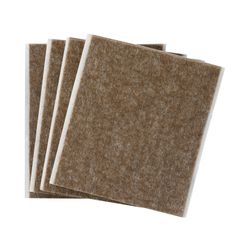 Fieltro Adhes. 100x85 Marron Bl.4 Piezas