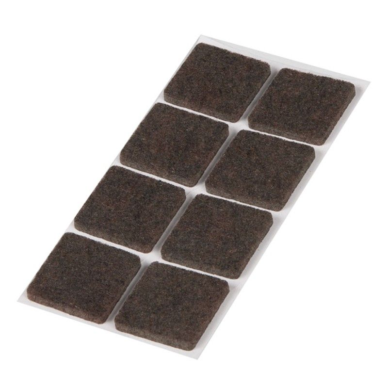 Fieltro Marrón. .8 Uds. 25x25 Mm.