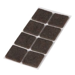 Fieltro Marrón. .8 Uds. 25x25 Mm.