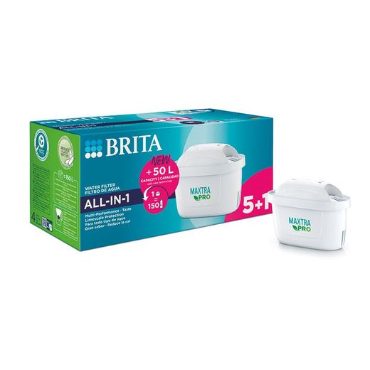 FILTRO MAXTRA PRO ALL IN ONE PARA JARRA BRITA PACK DE 5+1