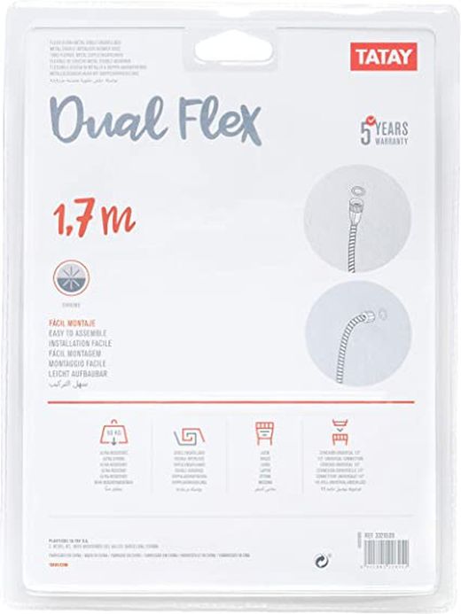 Flexo Ducha Metal Dual Flex 1,70m