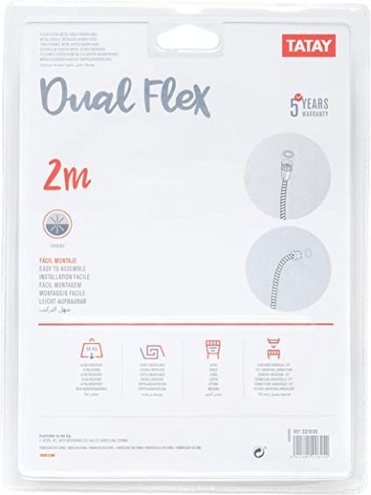 Flexo Ducha Metal Dual Flex 2,00m