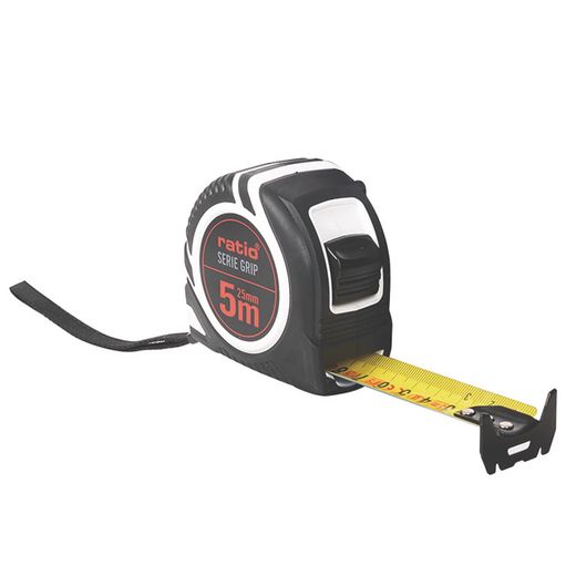 Flexometro Cinta 25/5 M. Grip Ratio