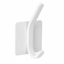 Gancho Adhesivo Acero Inox. Blanco Nesu