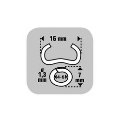 Grapas Omega 16 Galvanizadas Estuche 1250 Grapas