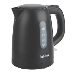 Hervidor Agua 1 L Negro Habitex