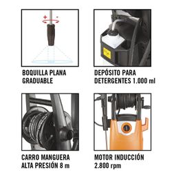 Hidrolimpiadora Marca LISTA. Modelo HDL-2500