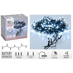 Iluminacion 192led Inter. C/Bater.Blnca