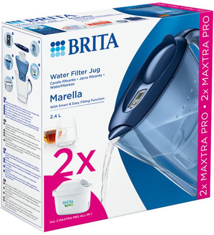 Brita Jarra con filtro de Agua Filtrada 3,5L,1 cartucho Maxtra+
