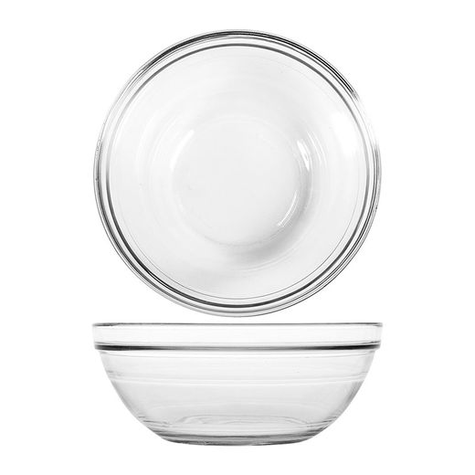 Jgo. 6 Bol Vidrio Apilable Lys 14 Cm.