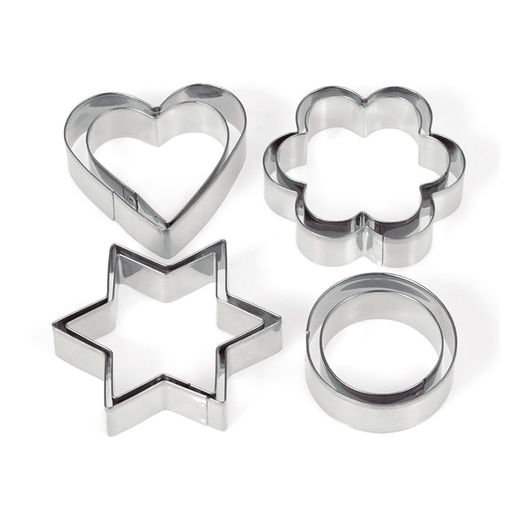 Jgo. 8 Corta Galletas Inox. Surtido