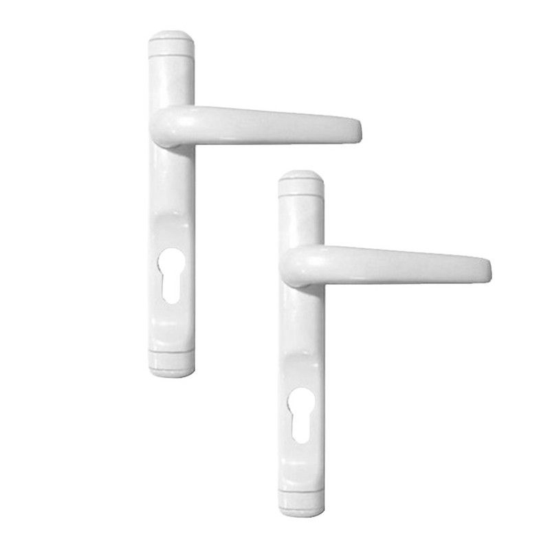 Juego Manilla 6824 C/B Aluminio Blanco