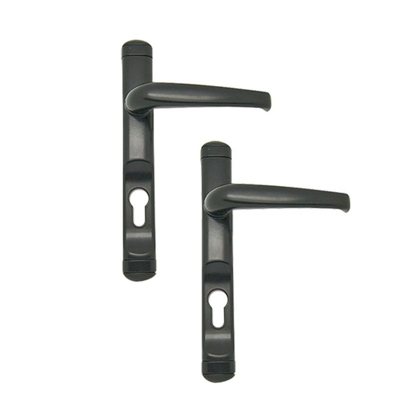 Juego Manilla 6824 C/B Aluminio Negro