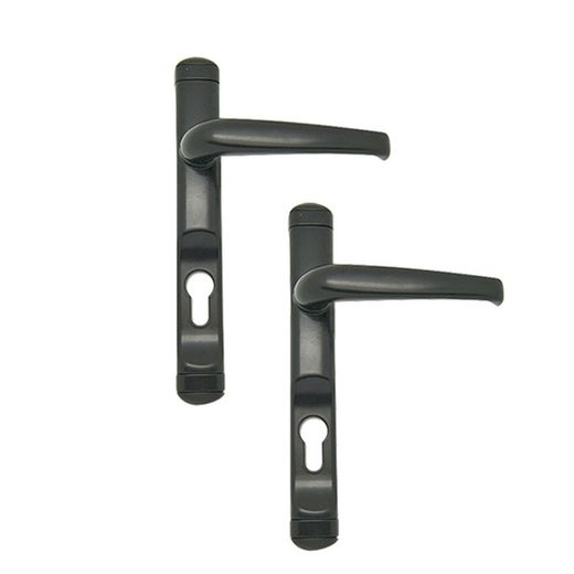 Juego Manilla 6824 C/B Aluminio Negro
