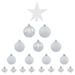 Kit Decoracion Navidad 18 Piezas Blanco