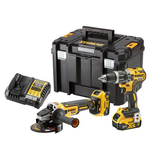 Kit Taladro Dcd796 + Amoladora Dcg405