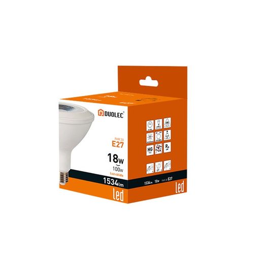 Bombilla Led Par 30 E27 18w 3000k 1534l
