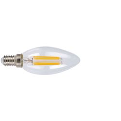 Bombilla Led Filam.Vela  E14 4w 2700k Transp