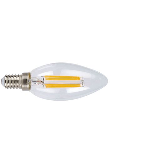 Bombilla Led Filam.Vela  E14 4w 2700k Transp