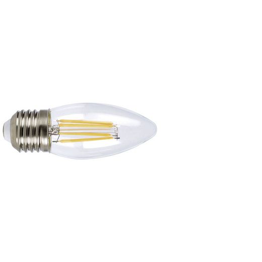 Bombilla Led Filam.Vela E27 4w 6400k Transp