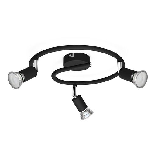 Limbali Plate/Spiral Black 3X50W 230V