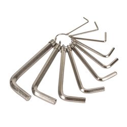 Llave Acodada Allen Con Llavero 10 Unidades Ferrob