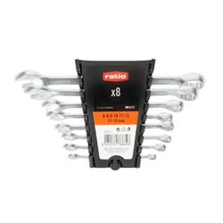 Llave Combinada Estrell.Chromo Vanadio Jgo.8