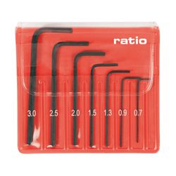 Llaves Allen Jgo.7 (0,7-3mm) Precis.Rati