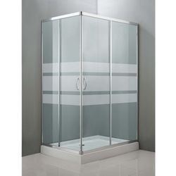 Mampara Ducha Angular 70x100cm Cromo
