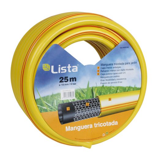 Manguera Tricotada. 15 Mm X 50 M Lista