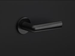 Manilla De Puerta Con Roseta 50mm Color Negra