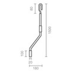 Manivela Toldo Medio 150mm Blanco Modelo Tld06 Micel