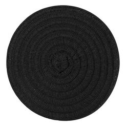 Mantel Individual Olivia Negro Ø 38 Cm.