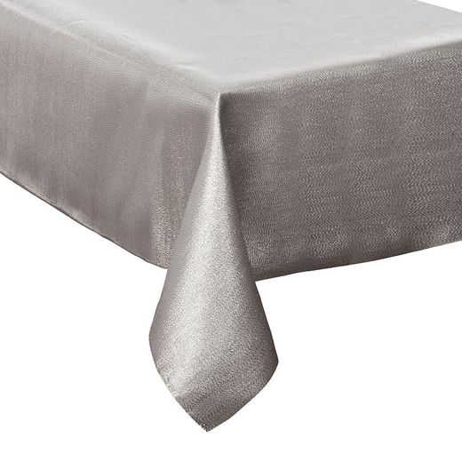 Mantel Mesa 140x240cm Plata 100% Poliester