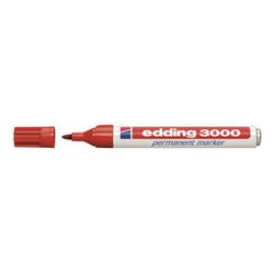 Marcador Perm.Edding 3000 Rojo Cja.10 Ud